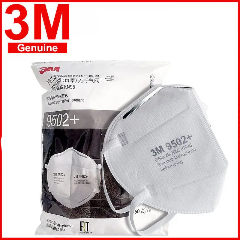 

50pcs/Pack 3M Mask 9502+ Mask Anti-dust Masks Standard mask Haze Riding Protective Masks Anti-particles