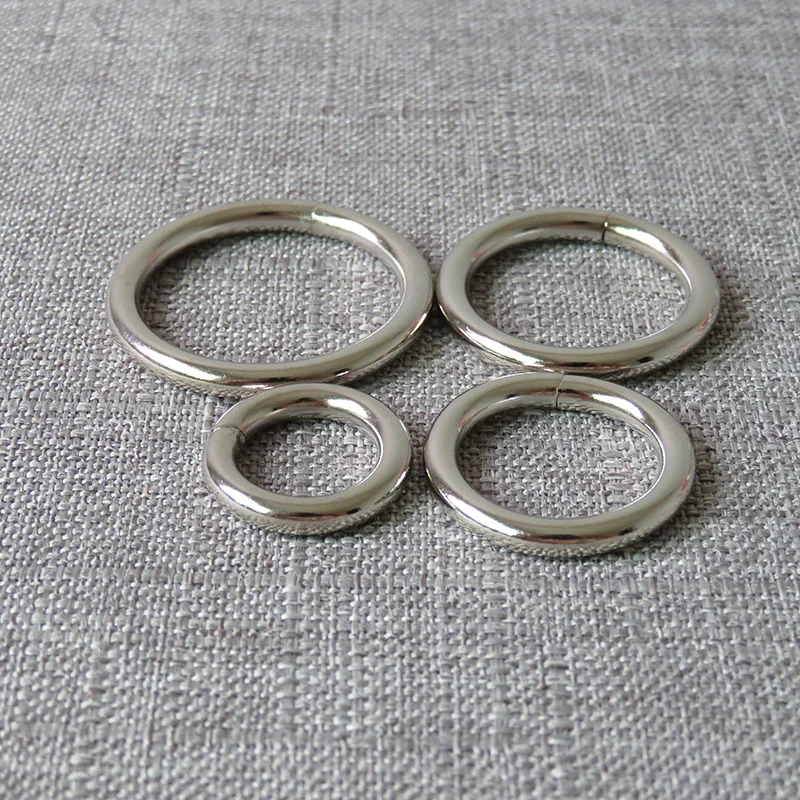 

10 pcs strong plated metal clasp O ring wheel ring belt buckle for dog pet harness luggage backpack DIY sewing garment accessory