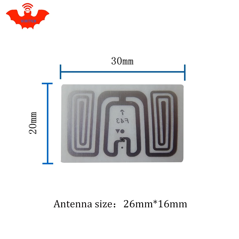 UHF RFID бирка наклейка Impinj F43 влажная инкрустация 915 МГц 900 868 860 960 Higgs3 EPCC1G2 6C умный