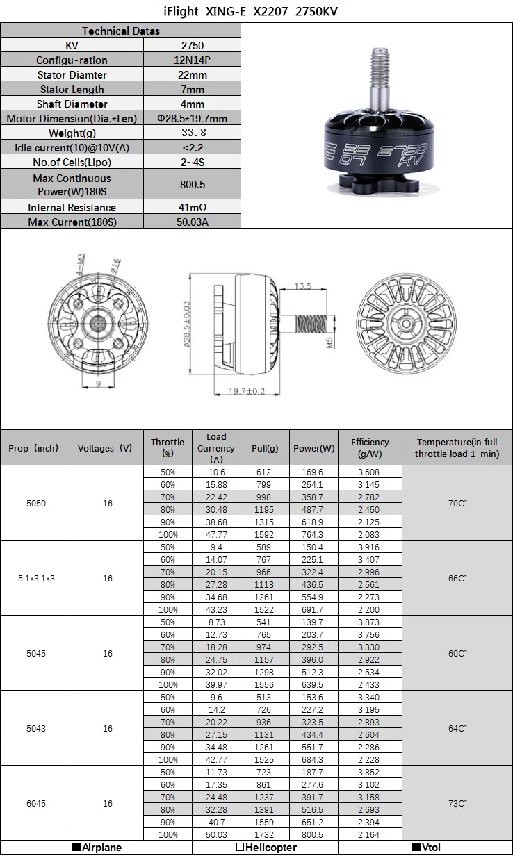 Iflight Син-e Xing E 2207 2450 2750kv 2-4s 1700 1800kv 3-6s гоночный Бесколлекторный двигатель для 5/6 дюймов пропеллер Fpv Rc Дрон для гонок