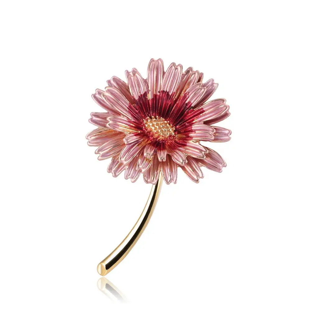 

Assorted Colors Enamel Daisy Flower Brooches For Women Weddings Bridal Party Embellish Brooch Pins Jewelry Accessories AL477