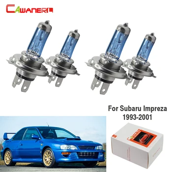 

Cawanerl For Subaru Impreza 1993-2001 4 Pieces H4 100W Halogen Bulb 4300K 12V Car Light Headlight Hi/Lo Beam High Power