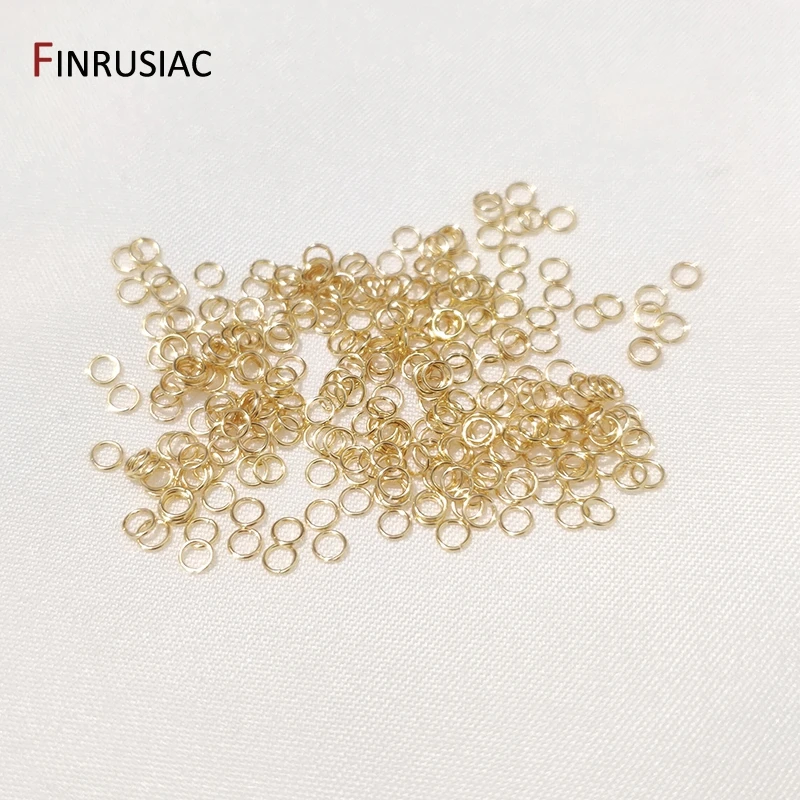 Wholesale DIY Jewellery Supplies Open Jump Rings 18k Real Gold Plated  Copper Metal Connector Ring for Jewelry Making - AliExpress