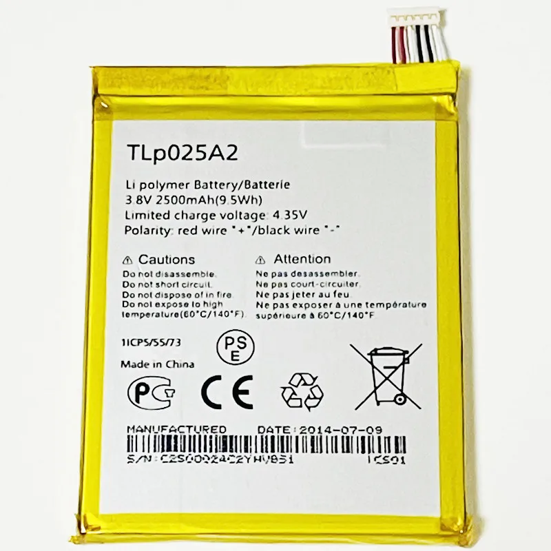 3 8 V 2500mAh TLp025A2 для Alcatel One Touch Pop C9 7047A 7047D аккумулятор | Мобильные телефоны и