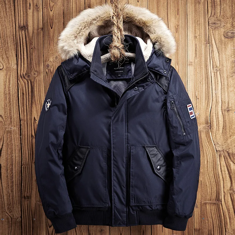 Мужские пальто зима хлопковая стеганая одежда с капюшоном мужская одежда куртка хлопковая стеганая одежда пальто Мужская DSW2530