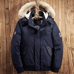 Мужские пальто зима 2019 хлопковая стеганая одежда с капюшоном мужская одежда куртка хлопковая стеганая одежда пальто Мужская DSW2530