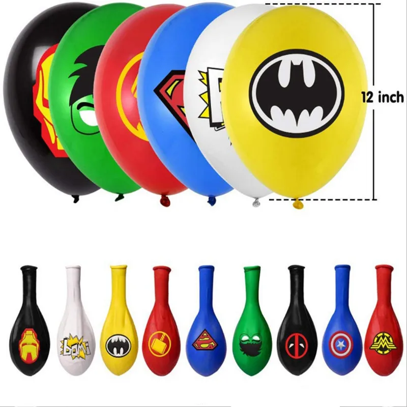 12 дюймовый латексный шар супергероя Железный человек Халк Мститель для будущей