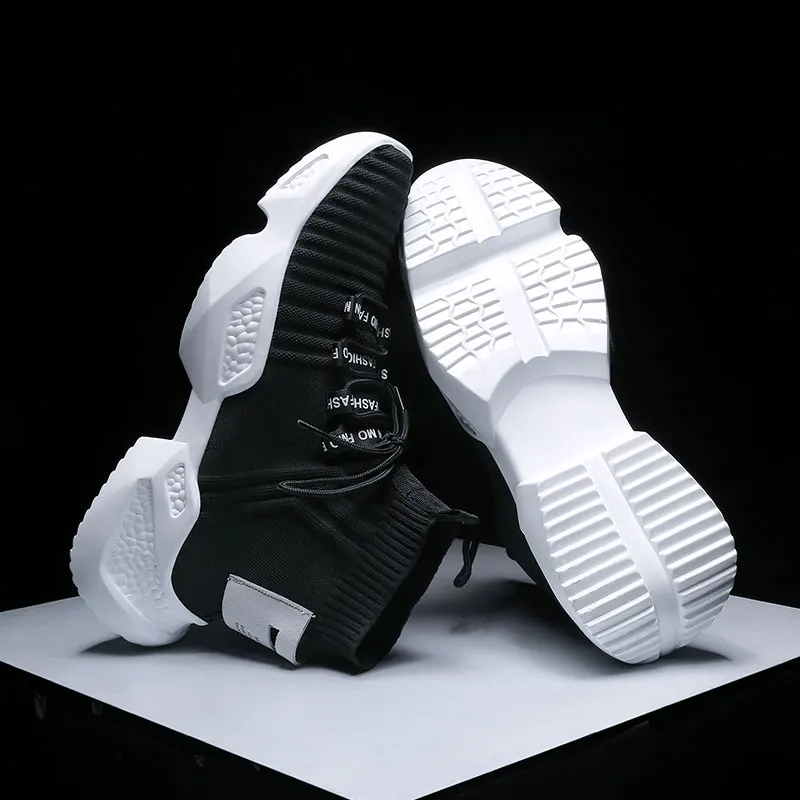 Men Running Shoes Chaussure Homme Spring Design Thick Soles Jogging Fitness Breathable Outdoor Sport Shoes Sneakers Men