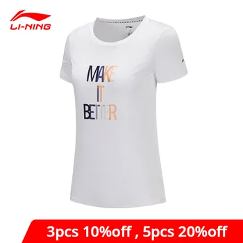 

Li-Ning Women Training Short Sleeve Top AT DRY Breathable 100%Polyester Regular Fit LiNing li ning Sports Tshirt ATSP082 WTS1512