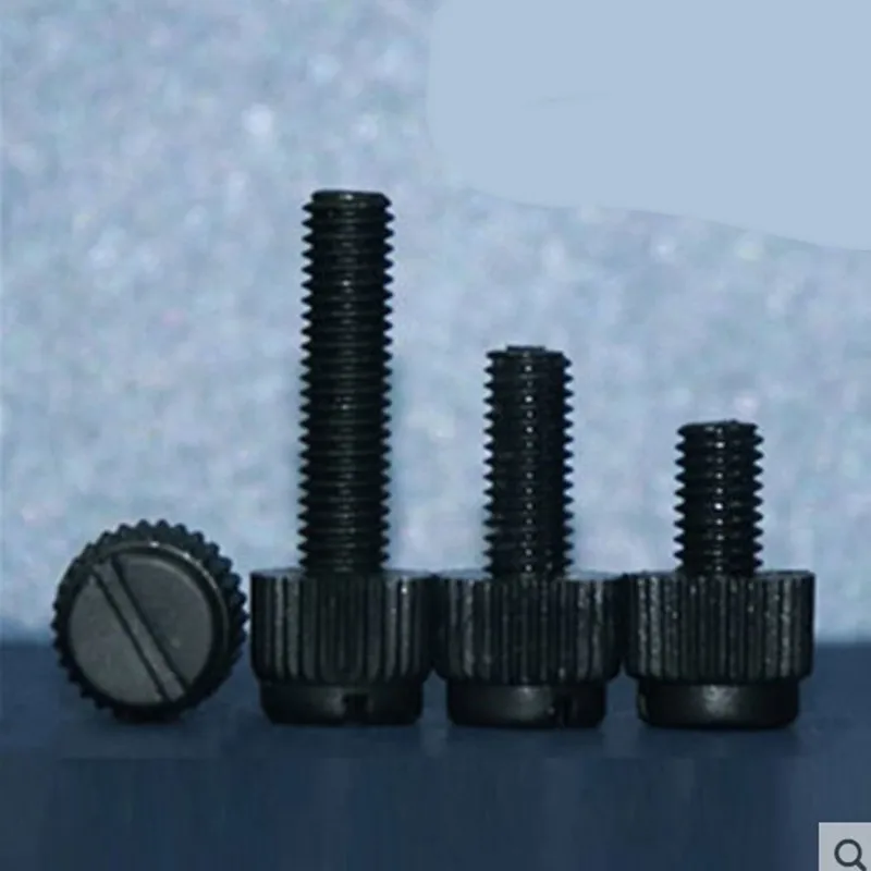 1050pcsM3M4M5M6M8BlackSlottedNylonThumbScrewPA66Nylon