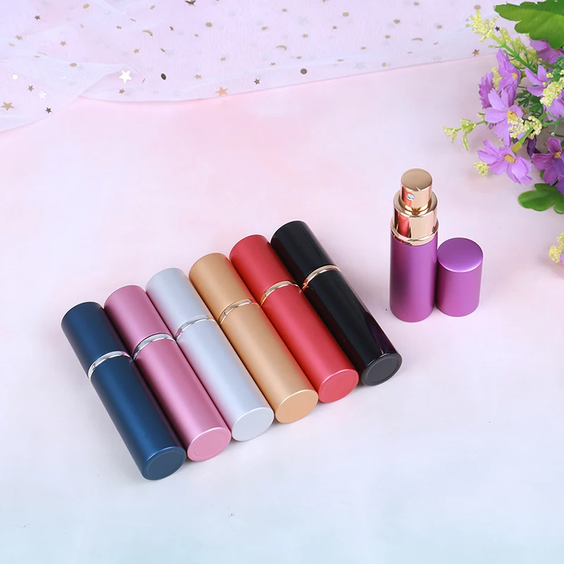10ML Portable Mini Refillable Aluminum Refillable Perfume Bottle With Atomizer&Empty Parfume Case Container