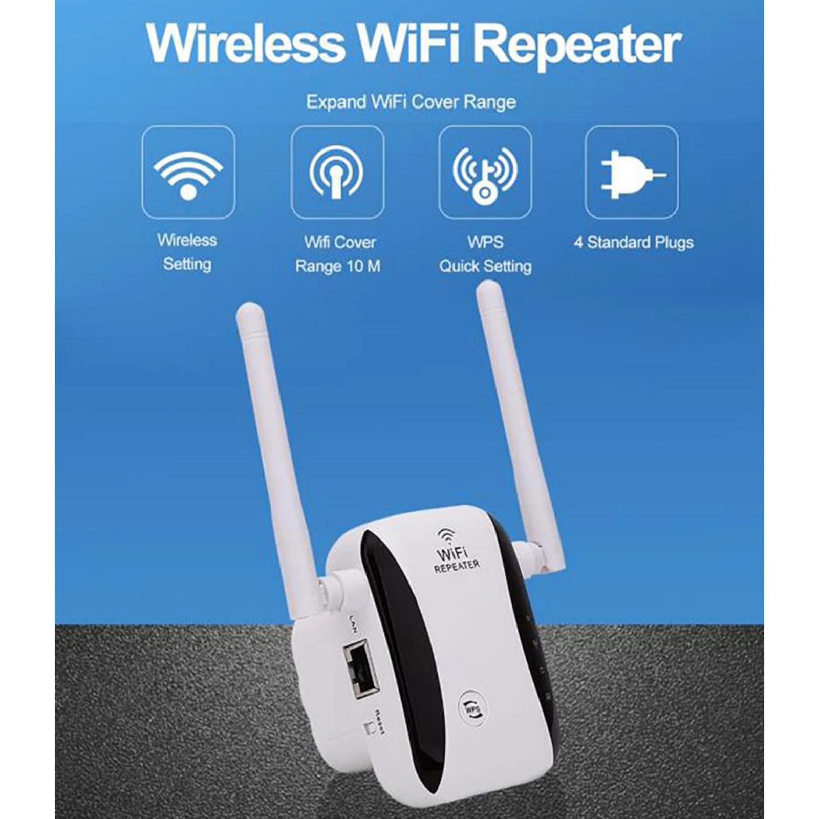 WIFI Repeater 300Mbps Router Wireless Range Extender Signal