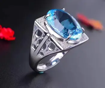 

Man Ring Natural And Real Topaz Man Ring Wedding Engagement Topaz Ring Fine Jewelry Wholesale 925 sliver Ring