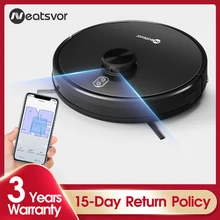 NEATSVOR X600 4000pa Laser Navigation Robot Vacuum Cleaner ,APP Virtual wall,Breakpoint Cleaning,Draw Cleaning Area,Mopping wash