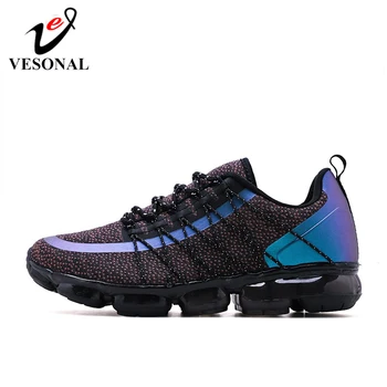 

VESONAL 2020 New Men Sneakers hip hop Breathable Lightweight Comfortable Male Shoes Walking Footwear street Flying air cushion