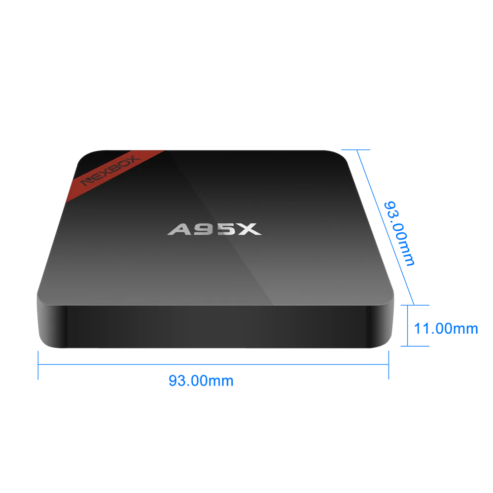 NEXBOX A95X A7N Android Amlogic S905 четырехъядерный процессор CortexA53 2,0 GHz 64 телеприставка 2,4 Wifi Super HD video1GB 8GB 4K Smart tv Box