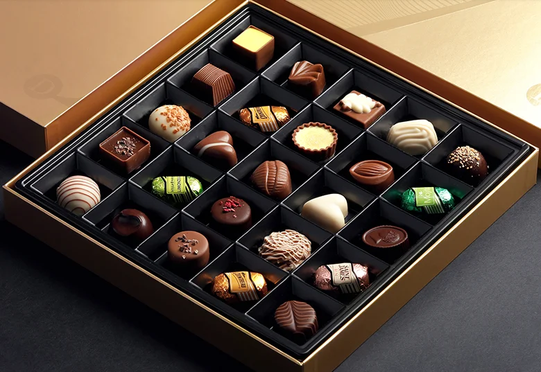 Custom Luxury Gift Paper Chocolate Packing Box manufacturer Magnetic Chocolate gift packaging boxes with insert ---PX2001 gift box