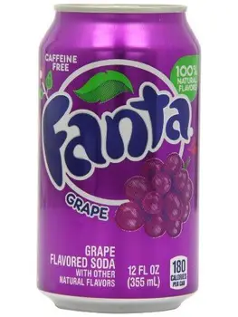 

Fanta Grape Soda Can, 355ml