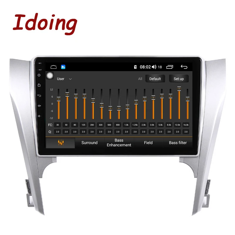 Sale Idoing 10.2" Android 8.1 Car NO DVD GPS Multimedia Player For Toyota Camry 50 2012 Car DVD Navigation Radio Video Audio Player 1