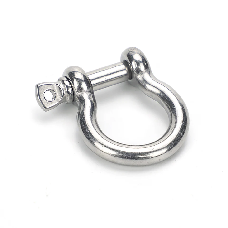 10 STKS M6 (1/4) 304 RVS D Ring Shackles, Zilveren Schroef Pin Anker