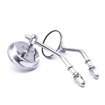 

For Harley Dyna Bobber Chopper Rearview Mirror Motorcycle Round Portable