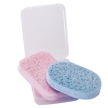 2 шт. спонж для очищения кожи натуральный спонж для умывания уход за лицом инструмент для макияжа