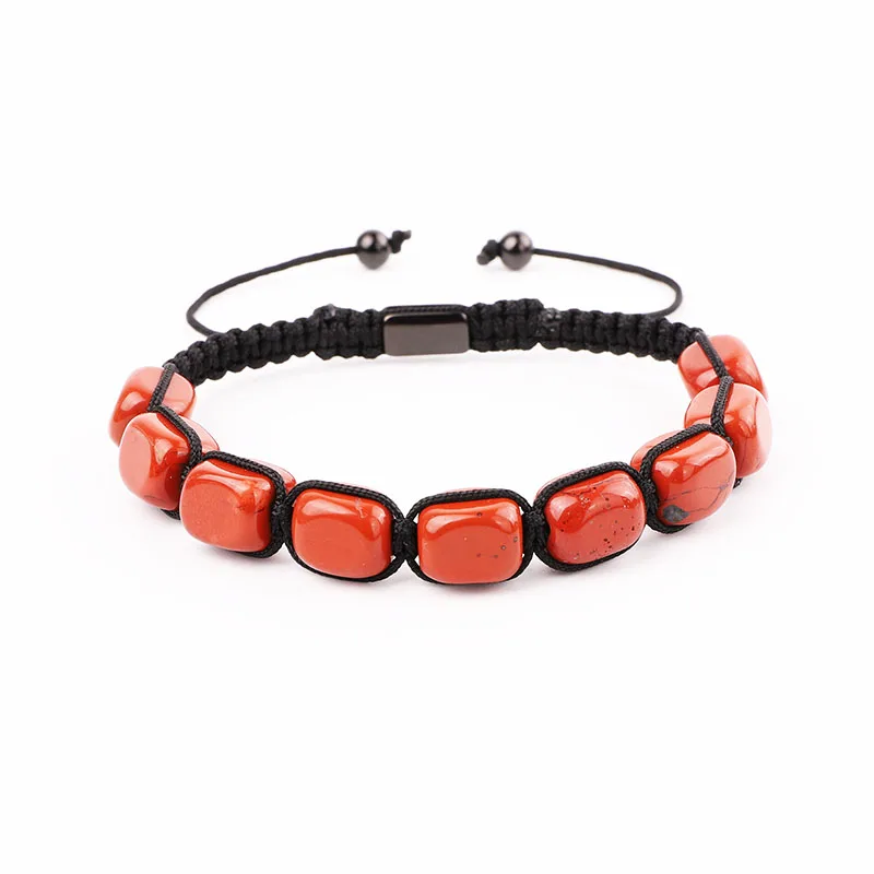 New Fashion Natural Stone 7 Chakra Energy Stone Beads Braided Custom Macrame Bracelet Jewelry Men Women - Image 4