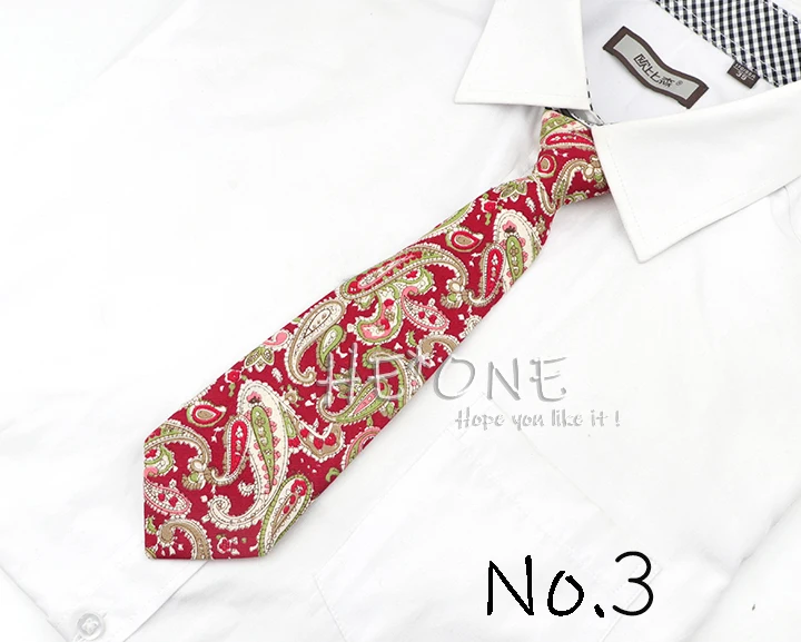 Fashion 30cm Cotton Floral Striped Vintage Kids College Casual Necktie Girl Cute School Daily Uniform Bow Tie Shirt Accessories