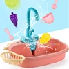 Kids Kitchen Toys Simulation Electric Dishwasher Pretend Play Mini Kitchen Food Educational Summer Toys Role Playing Girls Toys 3