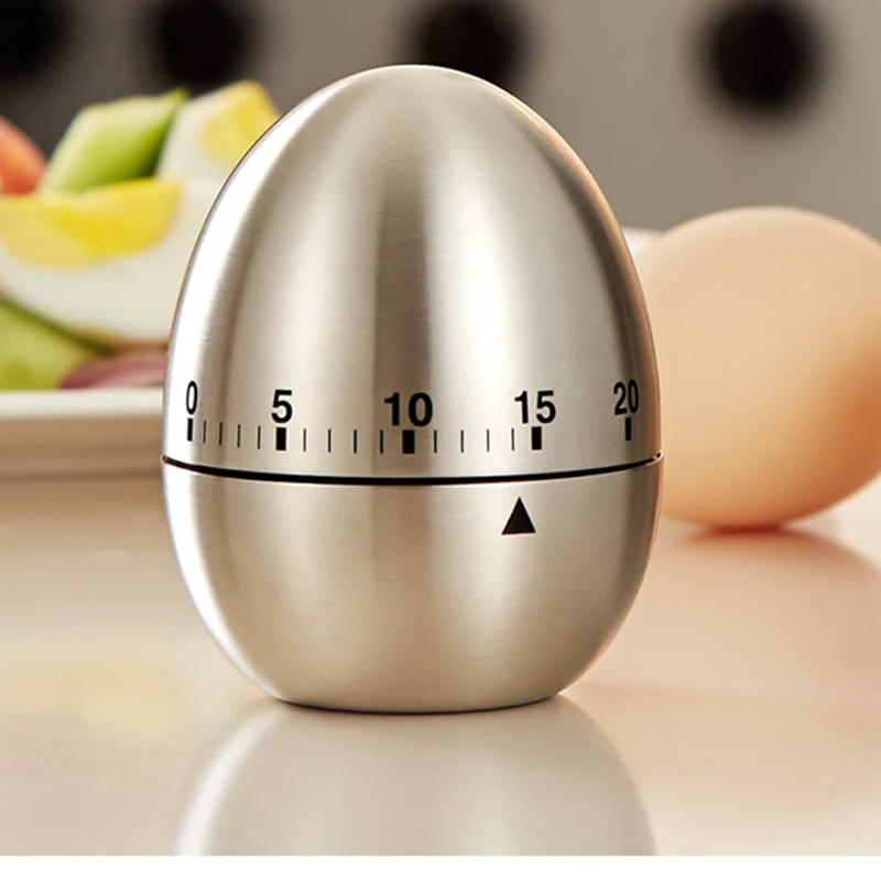 

Cooking Timers stainless steel kitchenware accessories egg timer manual mechanical alarm clock countdown gadget