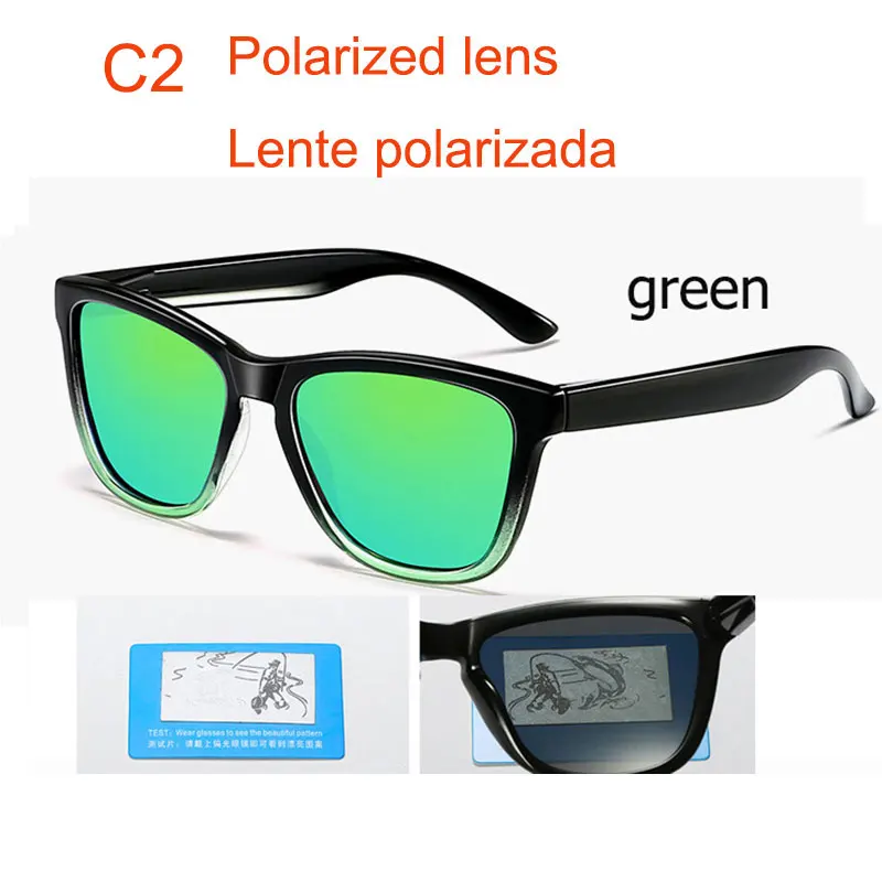 717 c2 Polarized Hommes lunetes De soleil femmes lunette De sport marque дизайнерский кабелепровод Oculos De Sol revetement ratichissant - Цвет линз: 717 c2 Polarized
