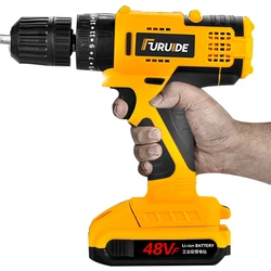 Perceuse électrique sans fil 16.8V 48vf, réglage de couple multi positions, perceuse électrique, tournevis électrique à Double roulement 