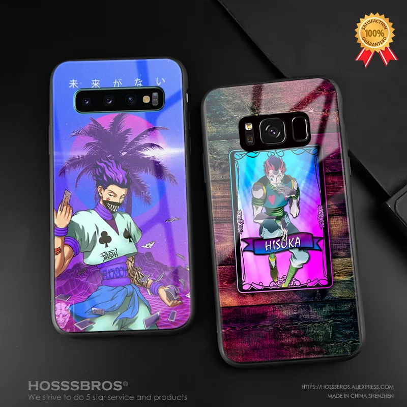 Мягкий силиконовый чехол Hisoka Hunter HxH из закаленного стекла для телефона Samsung Galaxy S8