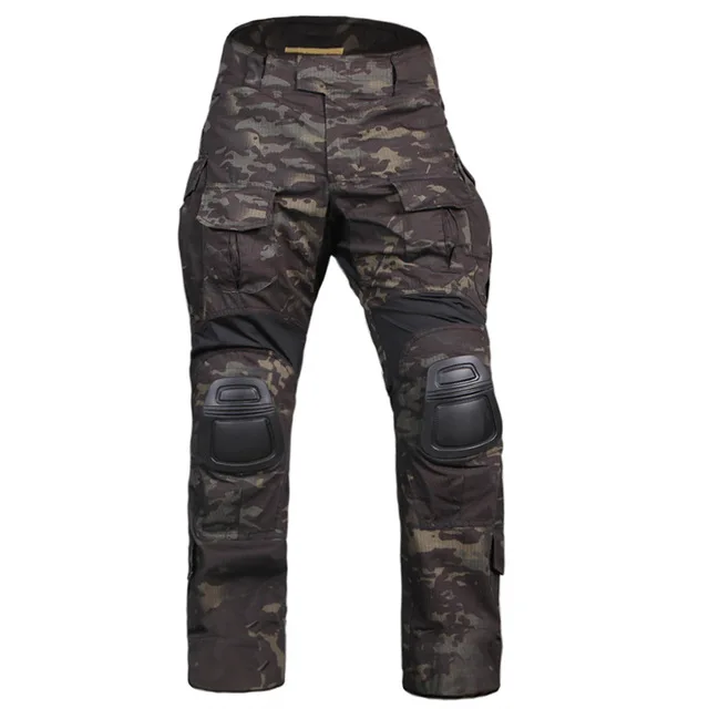 Wolf Enemy G3 боевые штаны с наколенниками страйкбол тактические брюки мультикам черный CP синий Gen3 Военная Охота камуфляж - Цвет: MCBK