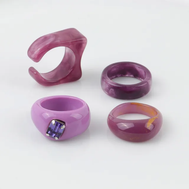 Laser Colour Resin Rings 50
