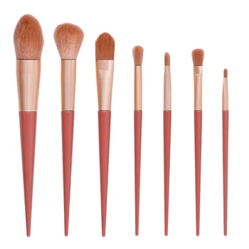 

New 7Pcs Make Up Brushes Professional Foundation Powder Eye Shadow Blending Brush Pincel Maquiagem Makeup Brush Set Kit