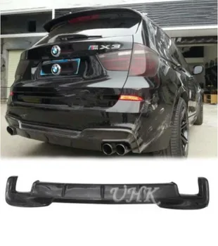 

F25 Real Carbon Fiber Car Rear Bumper Lip Spoiler Diffuser Cover For BMW F25 X3 X3M 2014 2015 2016 2017