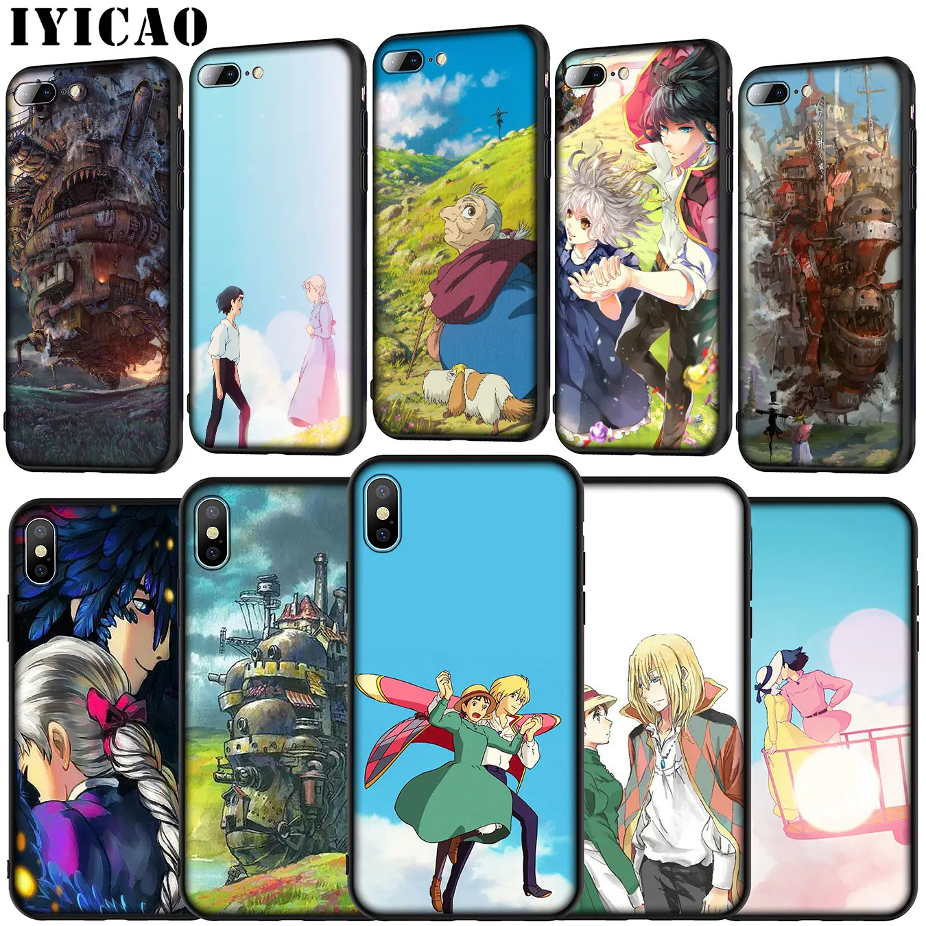 IYICAO Howl's Howls Moving Castle Soft Silicone Cover Case for Huawei P30 P20 Pro P10 P9 Lite Mini 2017 2016 P Smart Z Plus 2019 |