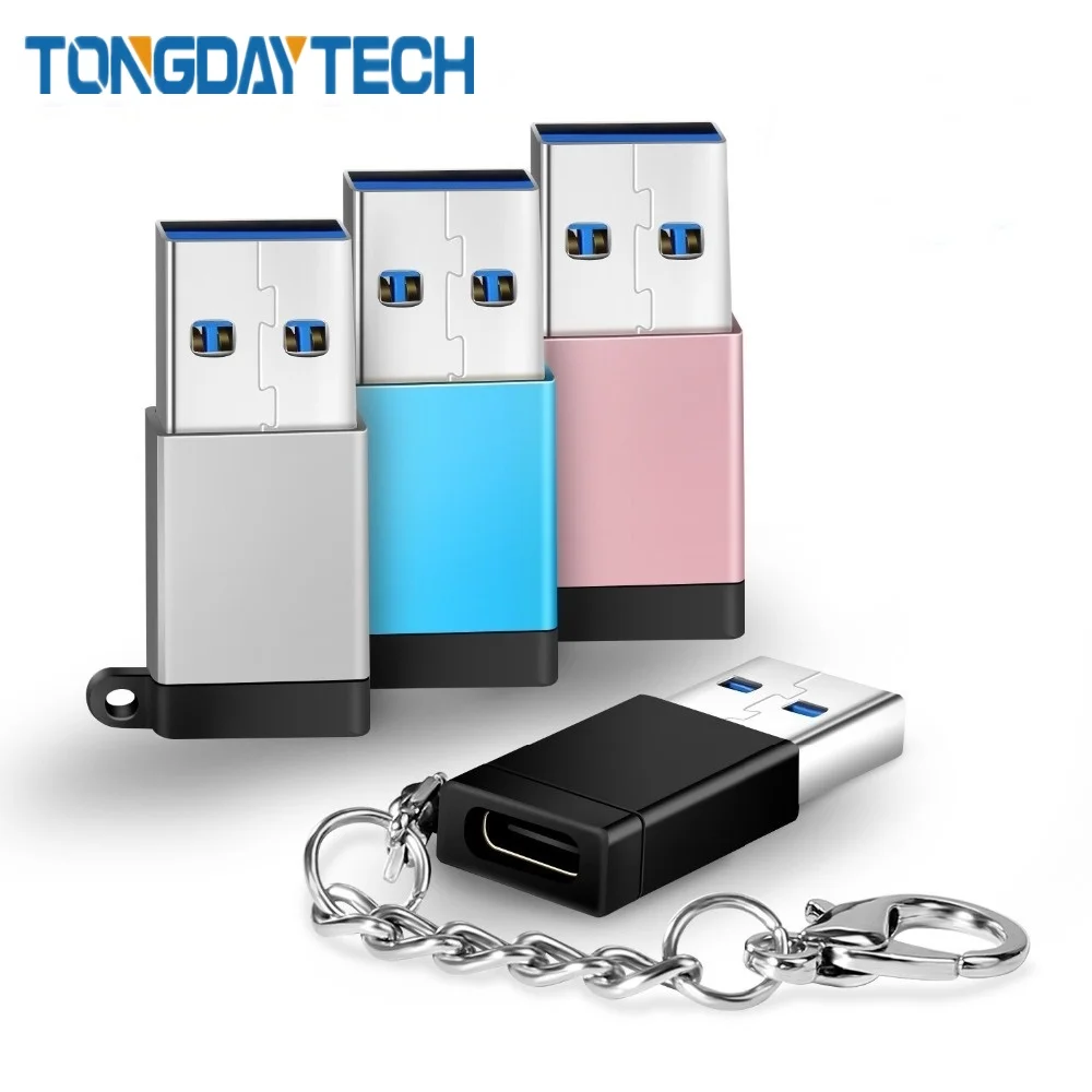 Адаптер типа C Tongdaytech адаптер мама к USB 3 0 папа конвертер данных для кабеля Macbook ПК