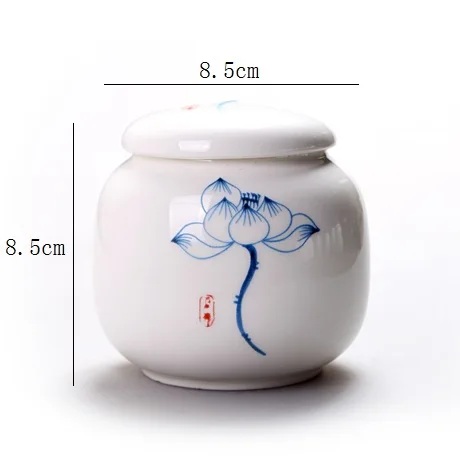 CHANSHOVA Традиционный китайский Ретро высокотемпературный обжиг фарфоровый чай Caddy китайский керамический контейнер для хранения чая H195 - Цвет: 1