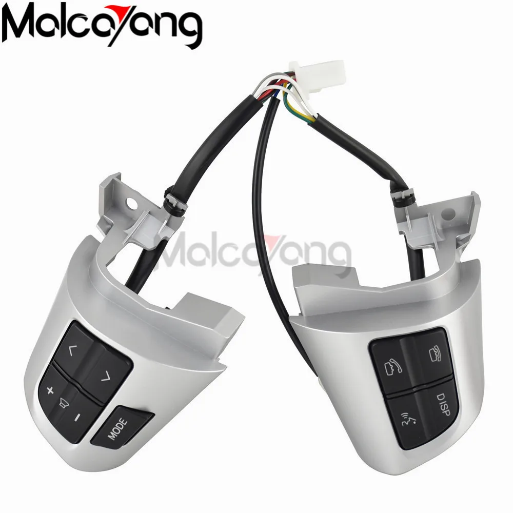 Для TOYOTA COROLLA 2007-2013 84250-02230 8425002230 Рулевое колесо Кнопка управления аудио серебристый и черный цвет
