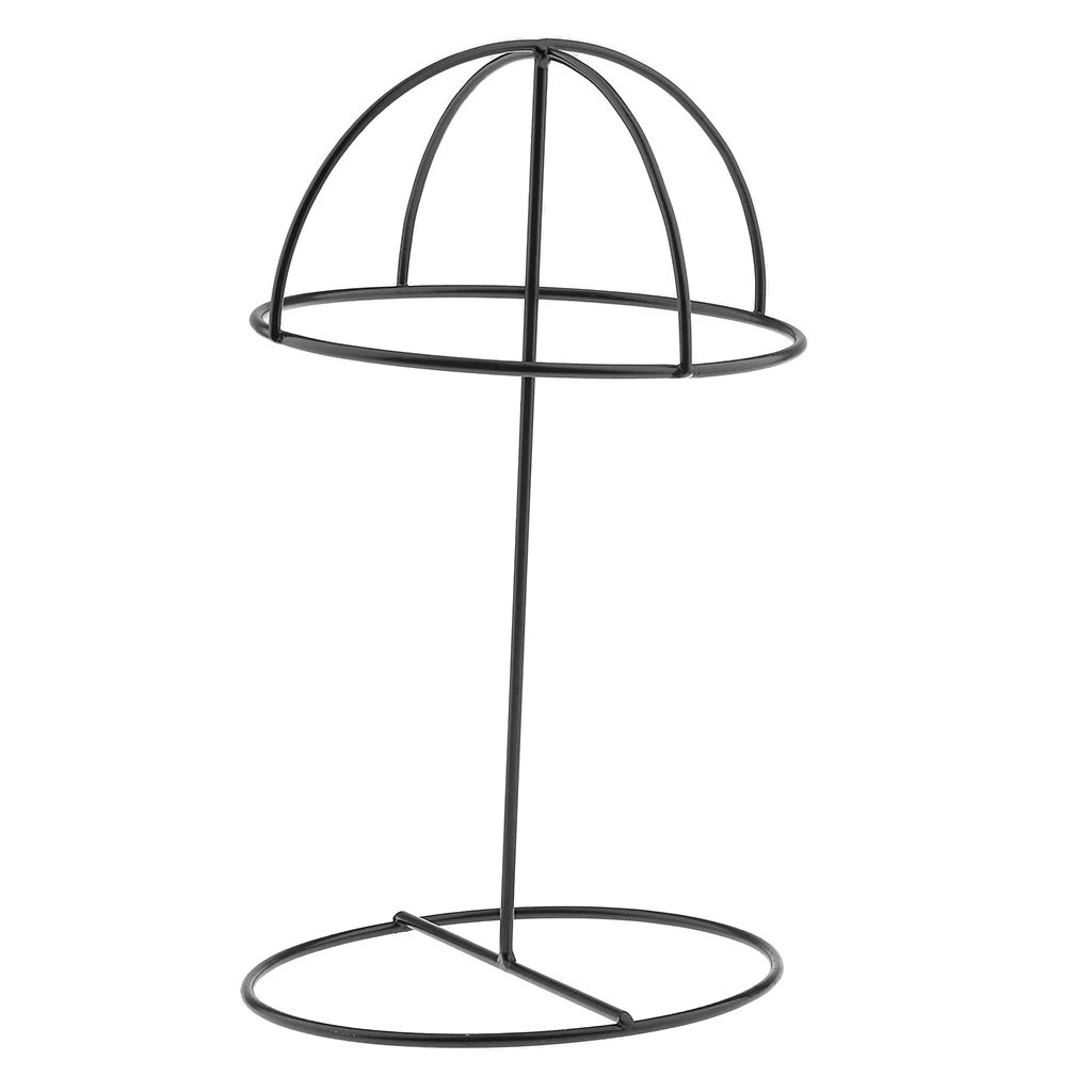 Metal Hat Display Holder Sports Cap Storage Organizer Wigs Stand Rack Hanger