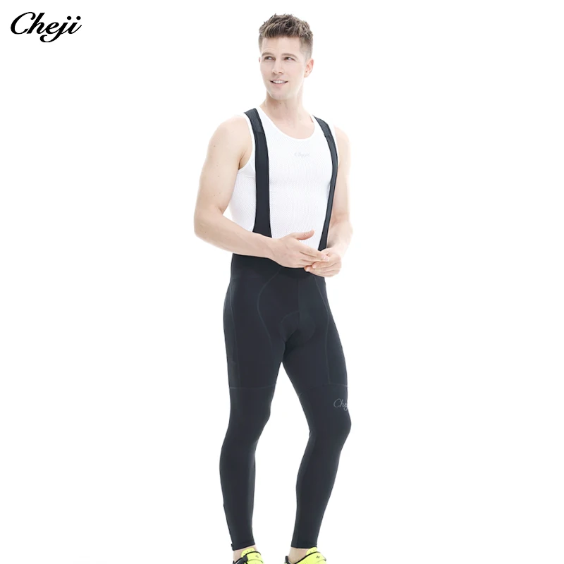 CHEJI Men's Cycling Long Bib Pants Quick Dry Breathable Lycra Bicycle Customized Bike Trousers | Спорт и развлечения