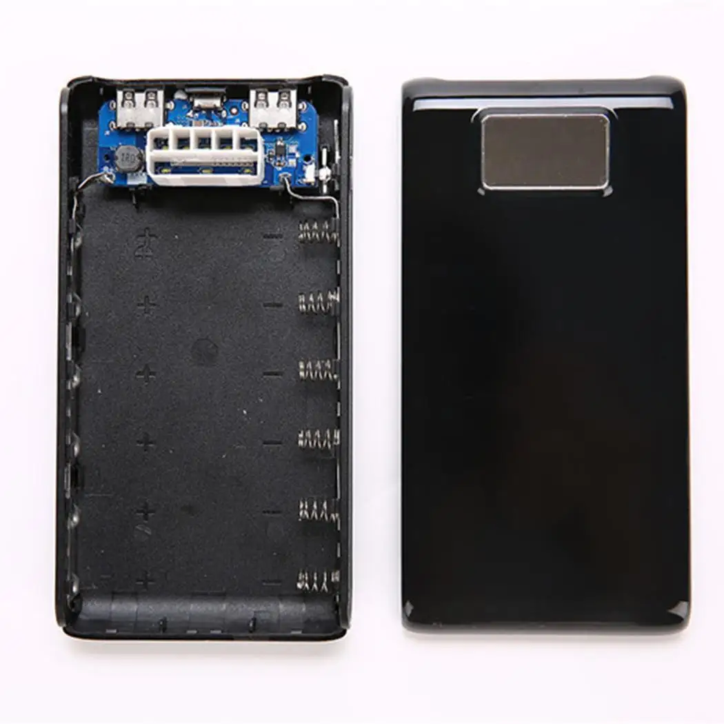 Бесплатная Сварка power Bank Shell ЖК экран цифровой дисплей чехол для телефона с