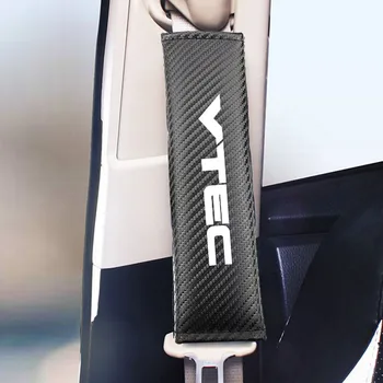 

Car Seat Belt Cover Protector For Honda VTEC Texture Shoulder Strap Pad Auto Seatbelt Cover Car Accessories Interior 2Pcs