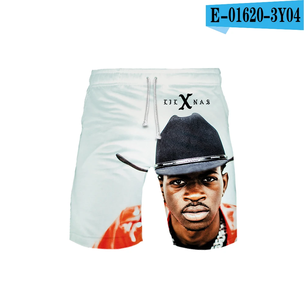 Lil Nas X Новые 3D карманные быстросохнущие шорты для плавания для мужчин одежда для плавания Мужской купальный костюм плавки летняя пляжная одежда для серфинга - Цвет: 3D