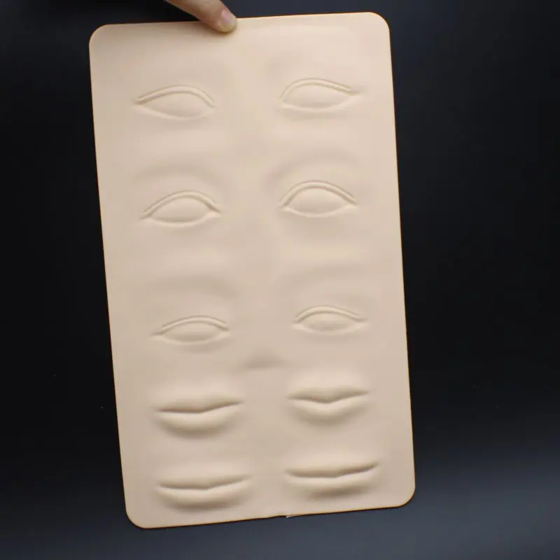 5 шт., 3D силиконовый Перманентный макияж, татуировка, тренировка, поддельная кожа, глаза, губы, лицо, для микроблейдинга, татуировка, машина для начинающих