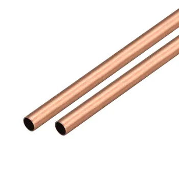 

uxcell 2Pcs Copper Round Tube Pipe 8mm Outside Diameter X 7mm Inside Diameter 500mm Long Seamless Round Tube Durable