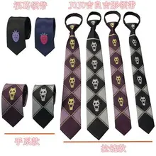Японский Аниме Галстук JoJo Необычные Приключения галстук для косплея убийца королева небеса дверь Кира Yoshikage реквизит череп жаккард