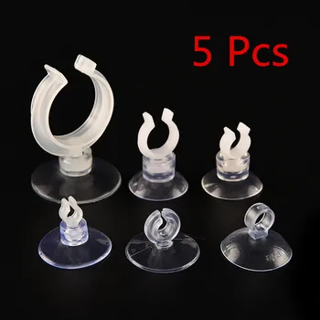 

5 Pcs Aquarium Sucker Suction Cup Holder for Fish Tank 5-24mm Air Pump Airline Tube Transparent Aquarium Air Pump